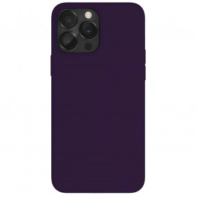 Чехол vlp Silicone с MagSafe для iPhone 14 Pro, темно-фиолетовый